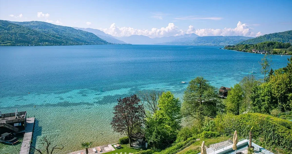 Blick über den Attersee 